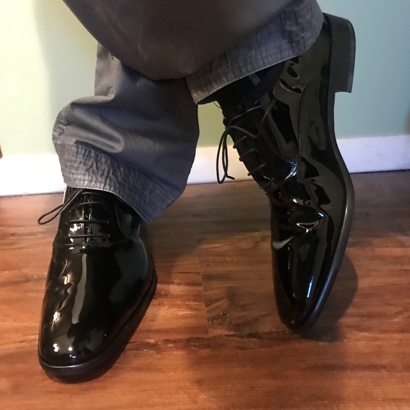 Ferragamo - Italian Aiden Patent Leather Oxfords